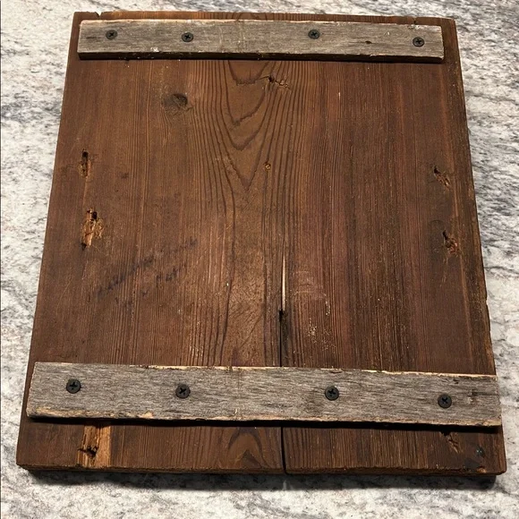 Rustic Handcrafted Dream Barn Wood Wall Art with Burlap Flower and Door Knob - Picture 4 of 4